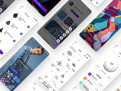 Mudee - Multipurpose UI Kit app chart chat dashboad design e commerce menu multipurpose profile search sign in ui ui design uiux ux walkthrough