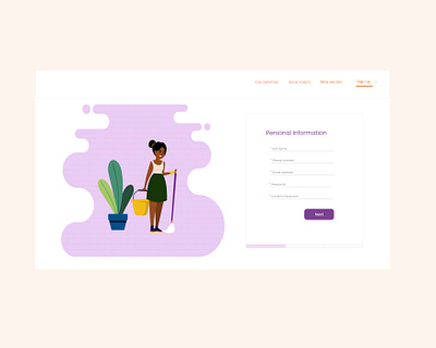 Profile design illustration ui web