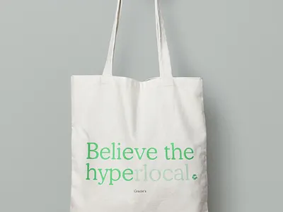 Gracie's "Believe the Hype" Tote branding brandmark design illustrator logo typography vector