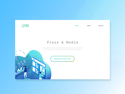 DAILY UI #051 | Press Page 051 daily 100 challenge dailyui dailyui051 dailyuichallenge press press kit press page ui ui design uidesign uiux uiuxdesigner