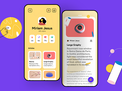 Tebtor Article app account app app design application article concept design ios iphonex like minimal mobile news profile ui ux