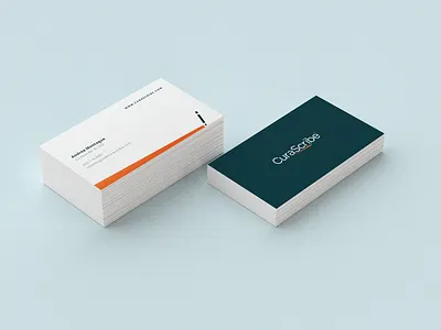 CuraScribe - business cards brand identity branding business cards logo logodesign medical