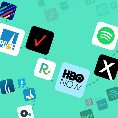 Service providers galor billers bills electric figma figmadesign gas housemates illustration internet providers