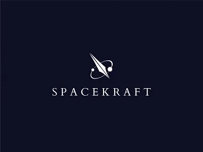 Spacekraft - Daily Logo Challenge: Day 1 - Rocketship Logo branding challenge daily dailylogochallenge design graphic identity logo logo design rocket rocketship vector visual identity