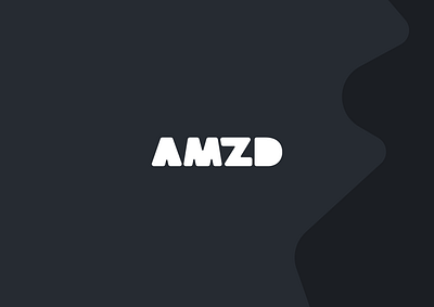 Amzd / Amazed Logo Exploration black blue branding design illustration logo typography white