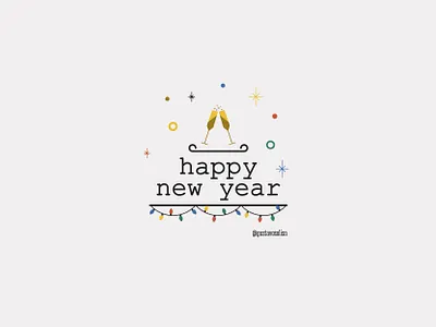 Happy New Year chile feliz año flat design flat illustration happy holidays happy new year happy new year 2020 lettering venezuela