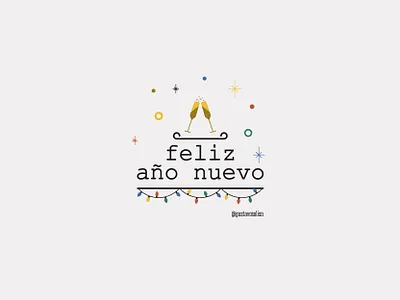Feliz Año Nuevo 2020 chile colombia design feliz año nuevo flat design flat illustration happy holidays happy new year lettering art venezuela