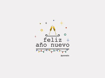 Feliz Año Nuevo 2020 chile colombia design feliz año nuevo flat design flat illustration happy holidays happy new year lettering art venezuela
