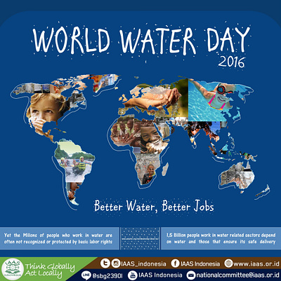 World Water Day Commemoration graphic design poster design promotional design water