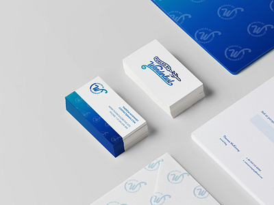 Fueled By Wanderlust Branding airplane bold brand brand design brand identity branding branding design business card clean gradient lettering lettermark logomark logotype minimal smooth travel traveling