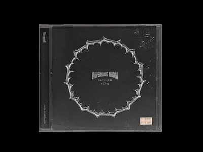 Impending Doom Cover Remix album art album cover cd artwork cd case cd design cd packaging chrome deathcore design distressed experiment grunge illustration impending doom metal metalcore mixtape type art typography vintage