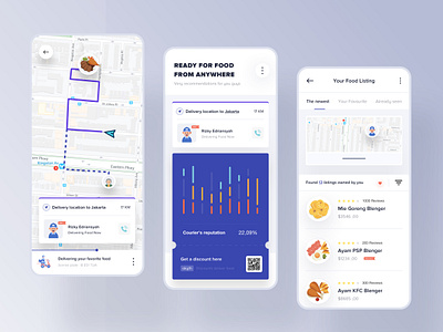 Order Food Apps booking clean dashboard design designer desktop dribbble drinks interface landing maps minimalist restaurant smooth ticket white