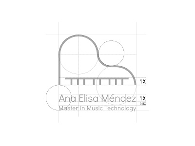 Ana Elisa Méndez · logo construction brand design brand identity construction logo geometry logo logo design