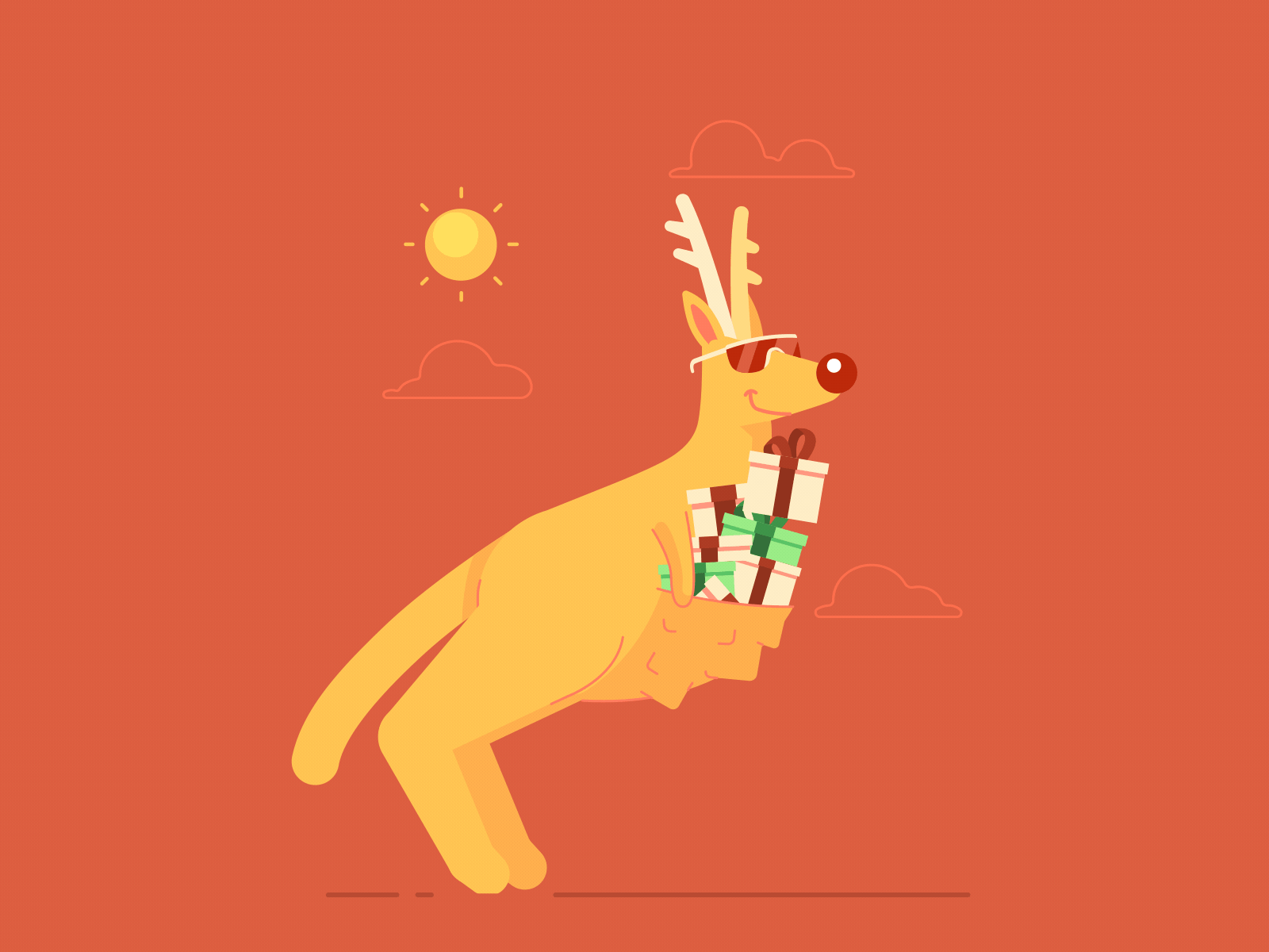 Beem It - Holidays Loop after effects animated gif bodymovin character animation character design flat gif illustration loop lottie vector