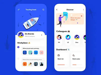 Work collaboration design ui、ux