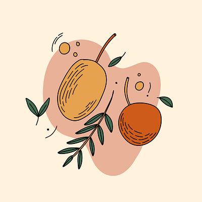 Berries in motion drawing drawing style etching illustration ipad pro minimal procreate procreate app womenofillustration womenwhodraw