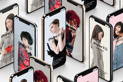 Free Standing iPhone XS Max Mockup design free freebies mockup mockup design mockup psd mockup template mockups