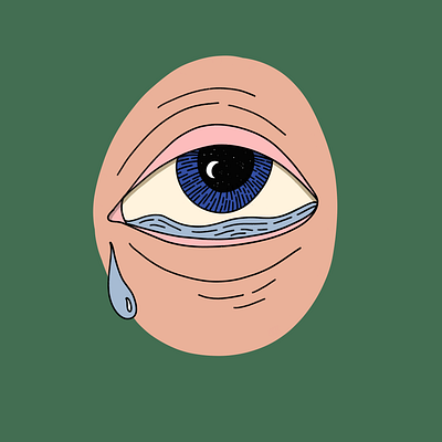 My Own Ocean drawing drawing style eye feels illustration ipad pro minimal procreate procreate app womenofillustration womenwhodraw