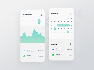 Smart Activity activity analysis android app app application apps calendar clean fintech ios minimal mobile mobile app mobile ui ui ux