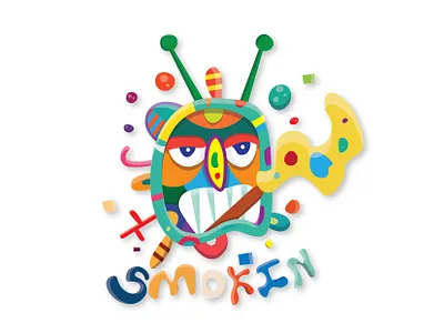 art print adobe adobe illustrator design illustration smoking vector