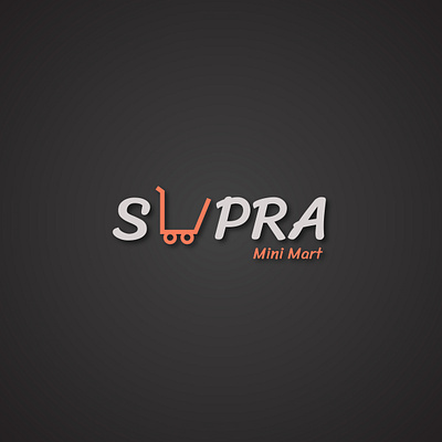 Supra Mart Logo art brand brand identity branding business card design flat graphic graphic design icon identity illustration illustrator le designs logo logo design minimal photoshop typography vector