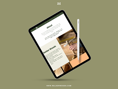 Reldor Wood Web Design adieditz brand identity branding freebie graphic design minimal swiss design ui ui design web design