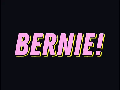 Pop Art style design for Bernie Sanders campaign bernie political pop art