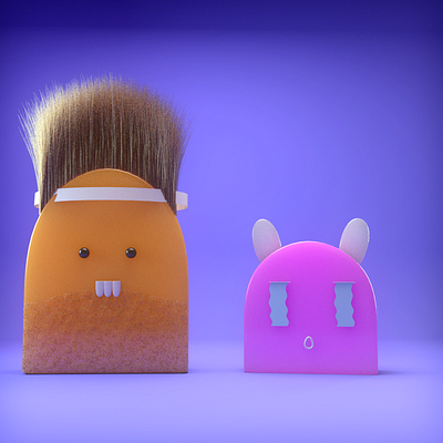 Silly Characters 3d cinema4d design illustration physicalrender render