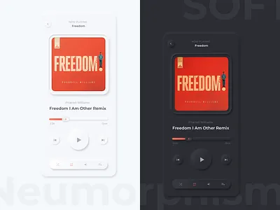 Neumorphism music player app music player neumorphism ui