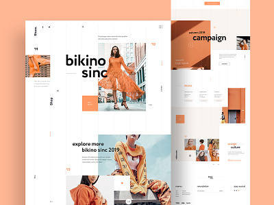 Bikino Sinc Fashion -- Homepage designer fashion site graphic design homepage interface landingpage online store shop ui ux web web design webdesign webpage website website design