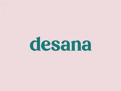 Desana logo 70s bold color brand brand identity branding bright color custom type design system logo type negative space serif simple logo visual identity