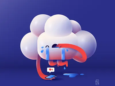 Raining 3d art character character concept concept design illustration vector