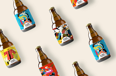 Double Negative: Craft Beer beer brand illustration branding character design colorful craft beer design illustration packaging packaging design packaging illustration