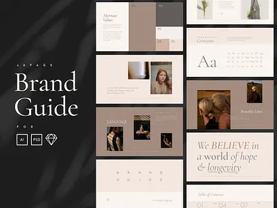 Brand Guide boutique brand book brand identity branding branding agency branding design creative market