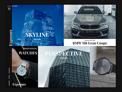 Magazine / Blog Template blog dark design flat grid invites magazine minimal photography portfolio ui ux web website wordpress