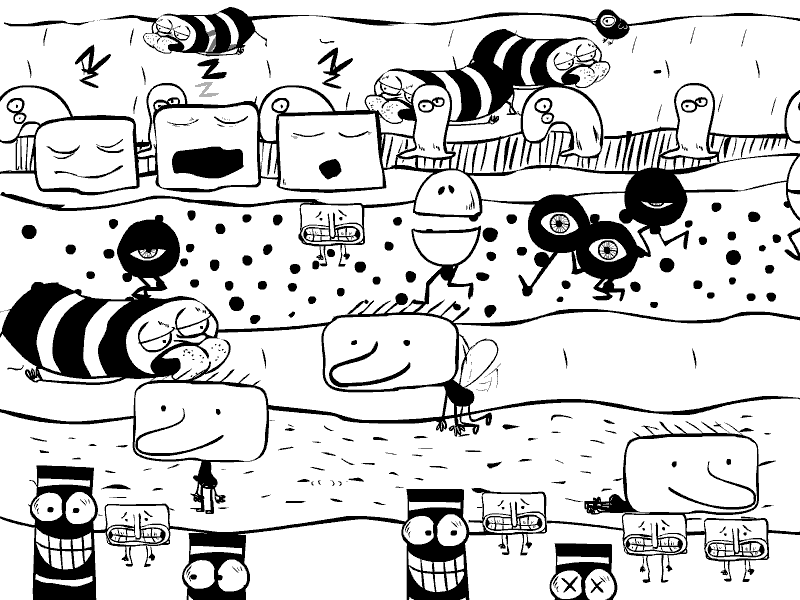 Chaos chaos cycle fly lick run