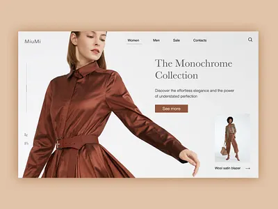 Fashion Store Webpage UI branding clothes clothes shop design fashion fashion brand fashion design inspiration store store design ui ui design uidesign web design webdesign website website design