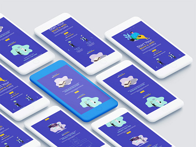 Mobile version agency branding creative design design app illustration interface layout minimalist mobile mobile app mobile ui platform product typography uiux vector