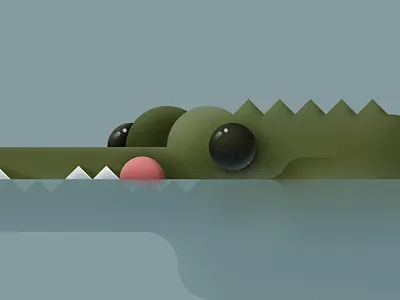 Crocodile animal animal art animals art crocodile illustration river water wild animal wildlife