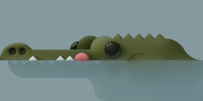 Crocodile animal animal art animals art crocodile illustration river water wild animal wildlife