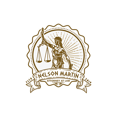 Logo proposal design for "Nelson Martin" - Attorney in Law brand identity branding brochure design design graphic design icon logo print typography vector