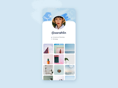 DailyUI 006: User Profile app daily ui daily ui 006 dailyui instagram mobile mobile app profile user profile