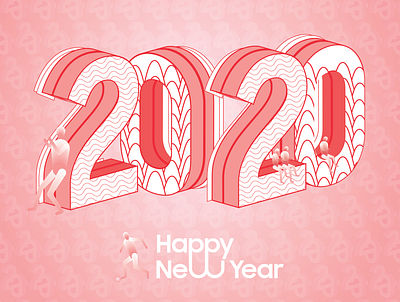 Happy New Year 2020 2019 @art @design @graphicdesign @ilustrator @motiongraphic branding design dribbble graphicdesin illustration motiongraphic