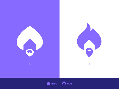 Crib Genie - Logo Concepts beard bearded man brand brand identity branding design genie head home house human identity designer lettermark logomark logomarks logotype designer negative space logo person smart mark typography