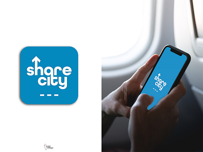 Rideshare Car Service, Mockup. app brand brand design brand identity brandidentity branding branding concept car share car sharing carsharing daily logo challenge dailylogo dailylogochallenge design logo logo design logodesign logotype mockup rideshare