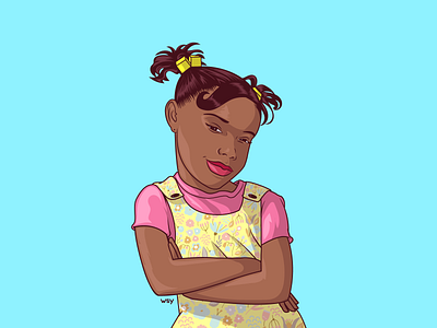 Tônya (Everybody Hates Chris) character color creativity design digital art dribbble graphicdesign illustration ilustração são paulo