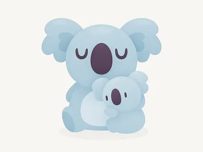 Koala Hug australia baby character charity cute donate fire help hug illustration koala support