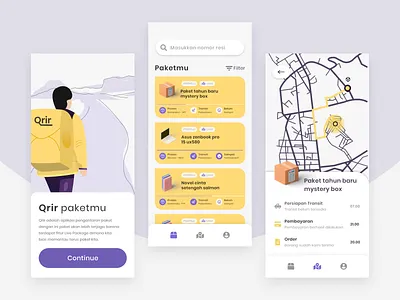 Delivery App android app clean courier delivery design home illustration location map mobile pickup price rates shipping ui uidesign userinterface ux uxd