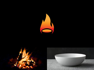 Fire Bowl bowl brand branding design fire fire bowl fire logo flat graphic design logo logo a day logo challenge logo design logo designer logo inspiration logo mark logos logotype rahalarts