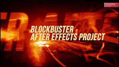 Blockbuster Trailer after effect cinematic logo motion design motiongraphics movie opener opening titles template titles